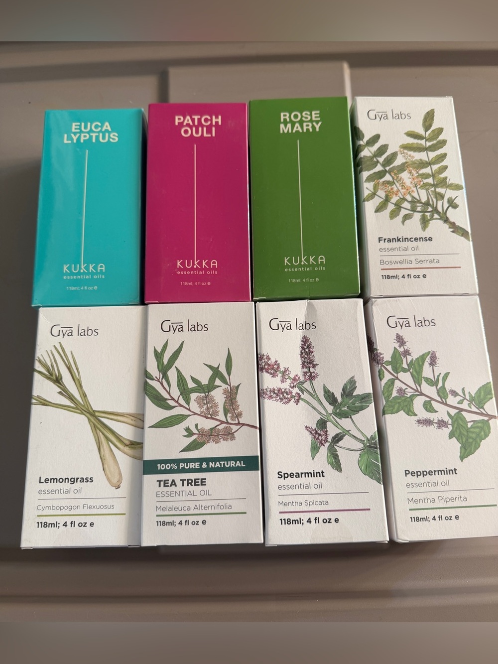 Assorted Essential Oil Boxes 8 New